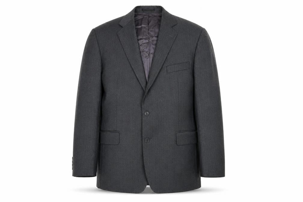 Magee Men's Grey Wool Blazer 44R Notch Lapel Jacket