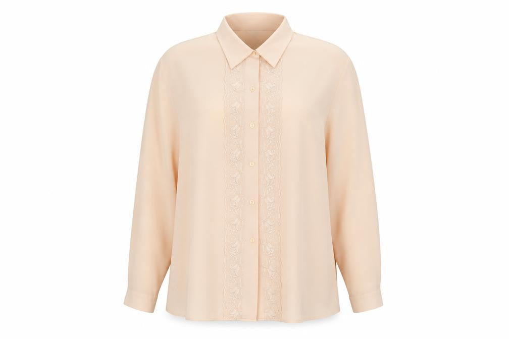 Marks & Spencer Women's Beige Buttoned Blouse UK 20