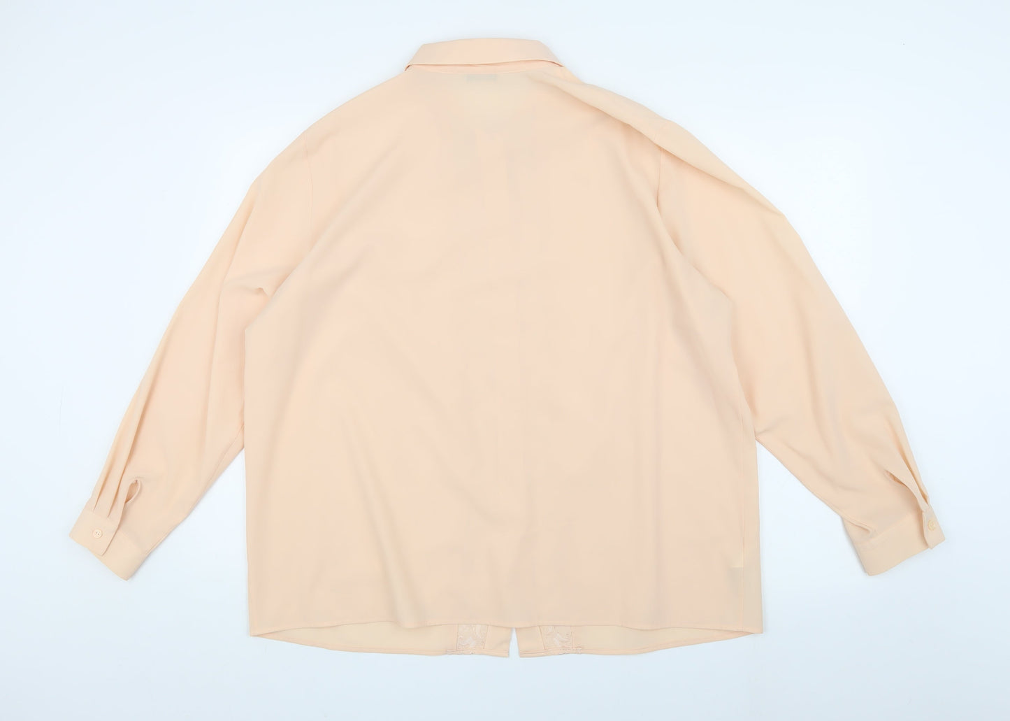Marks and Spencer Women's Beige Buttoned Blouse UK 20