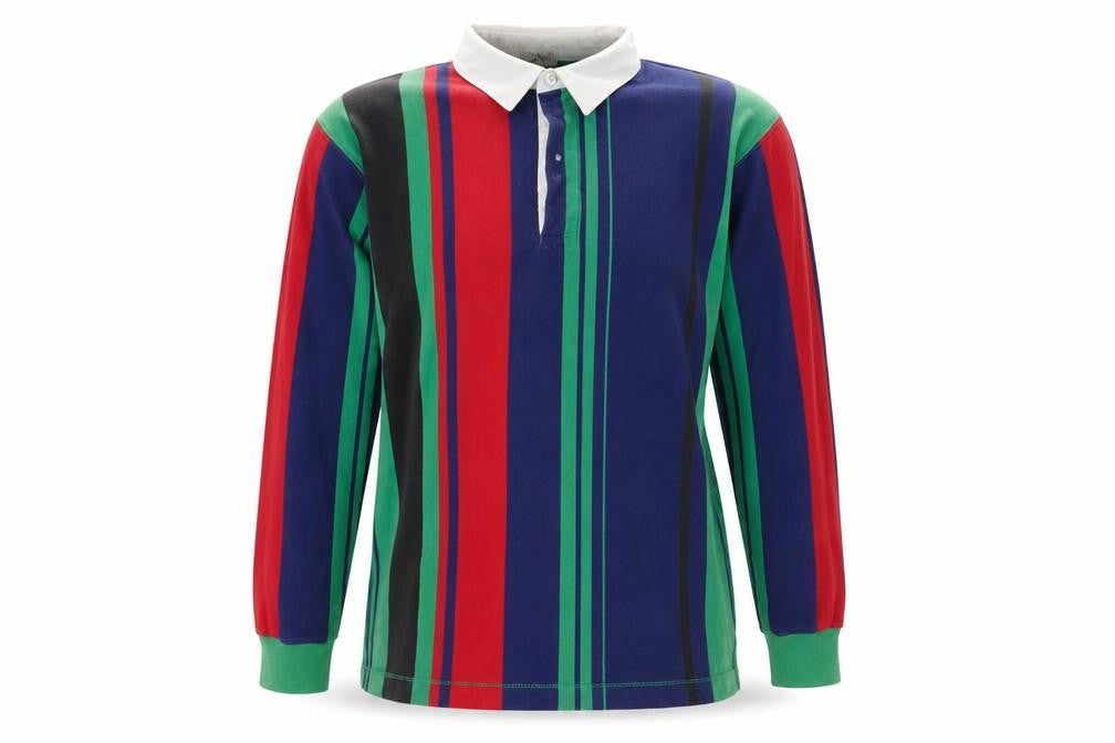 J. Crew Men's Striped Multicoloured Polo Shirt S