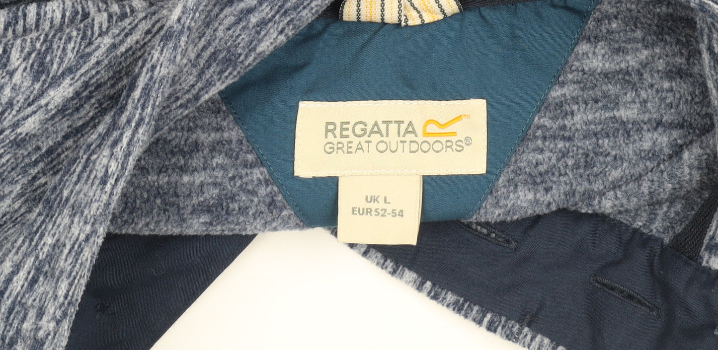 Regatta Men's Blue 1/2 Zip Sweatshirt, Size L