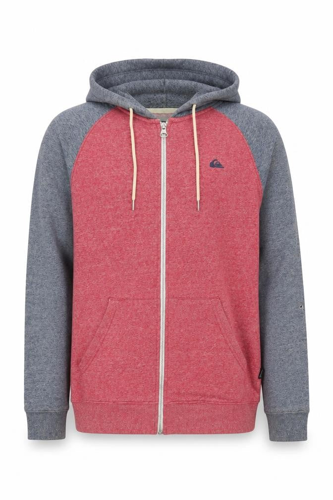 Quiksilver Men's XS Red Full Zip Hoodie
