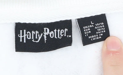 Preloved Harry Potter Unisex White Sweatshirt L Pullover - Image 5