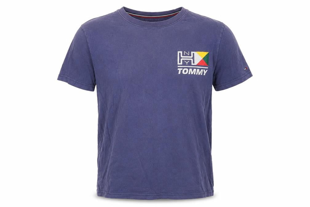 Tommy Jeans Men's Blue Crew Neck T-Shirt Size S