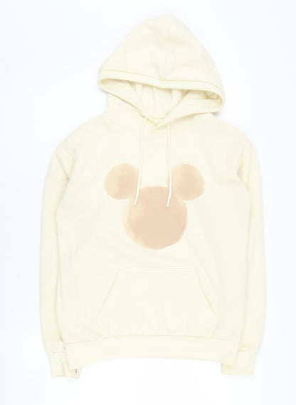 Preloved Disney Women's Ivory Pullover Hoodie, 2XS - Front