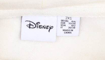 Preloved Disney Women's Ivory Pullover Hoodie, 2XS - Image 5