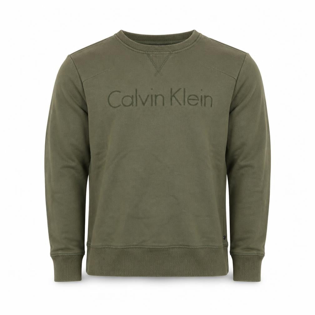 Calvin Klein Men's Green Pullover Sweatshirt S