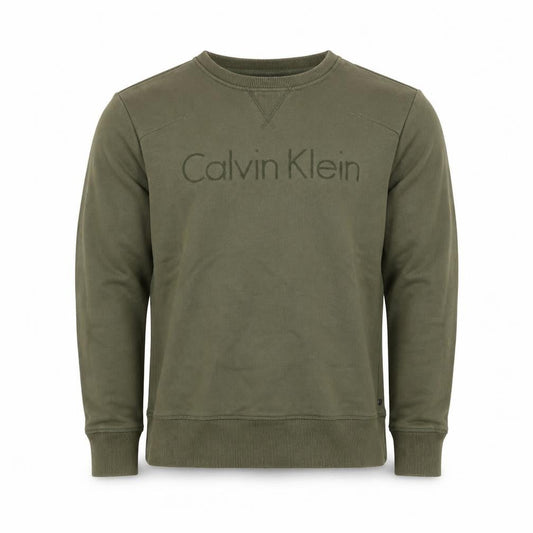 Calvin Klein Men's Green Pullover Sweatshirt S