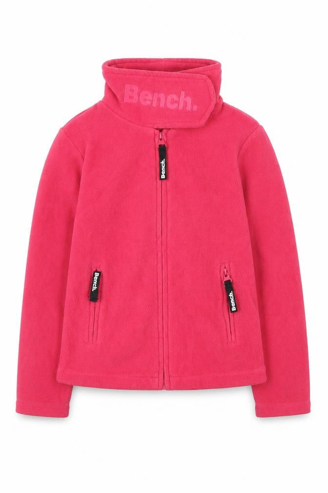 Bench Red Girls Fleece Jacket - 5-6 Years