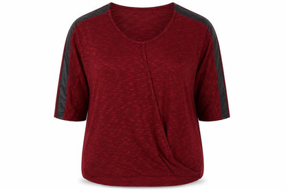 DKNY Jeans Women's Red V-Neck Pullover Jumper M