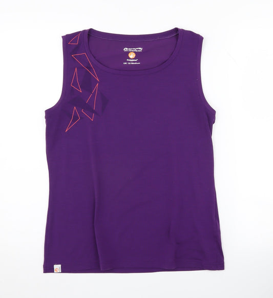 Sprayway Women’s Purple Tank Top UK 12 Crew Neck