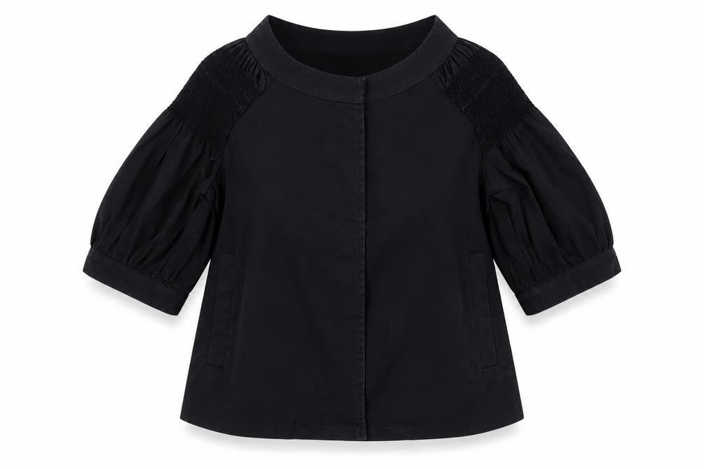DKNY Women's Black 3/4 Sleeve Top Size 6