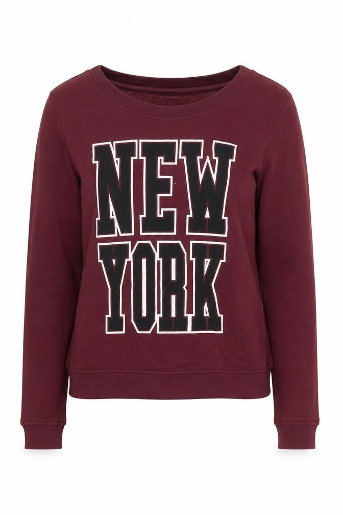 Jacqueline de Yong Women's Red Pullover Sweatshirt S