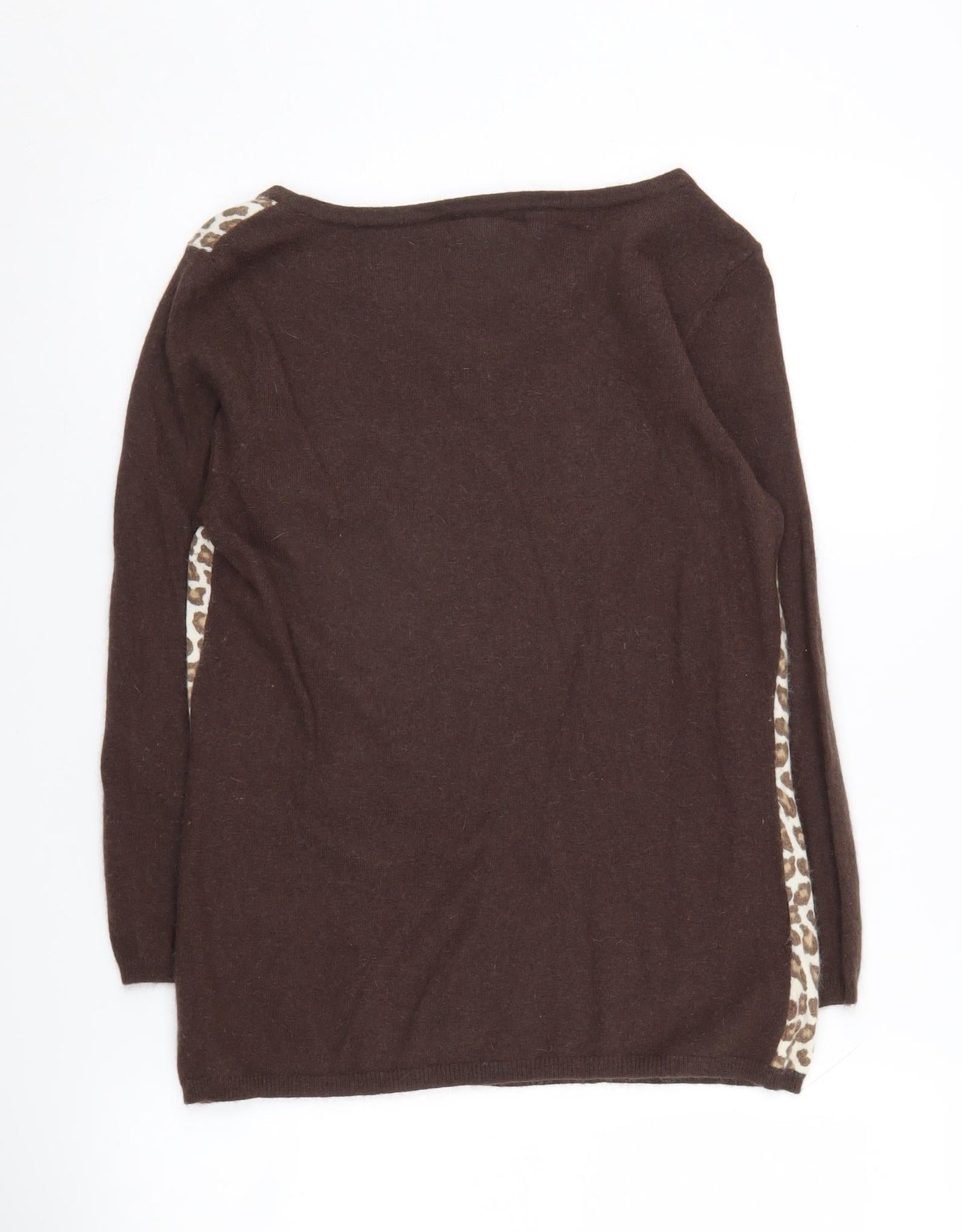 Laura Ashley Women's Brown Animal Print Pullover Size 14