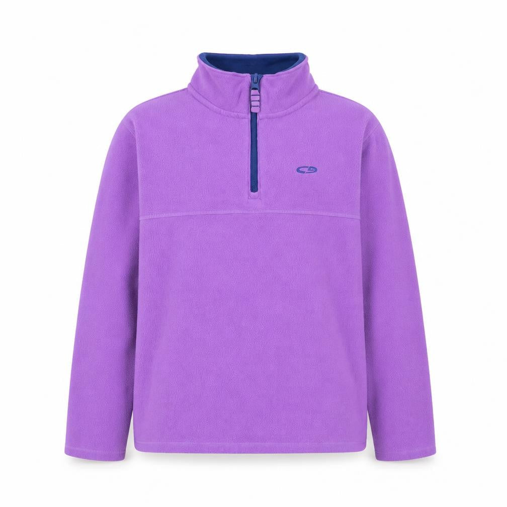 Champion Girls Purple 1/4 Zip Fleece Sweatshirt L