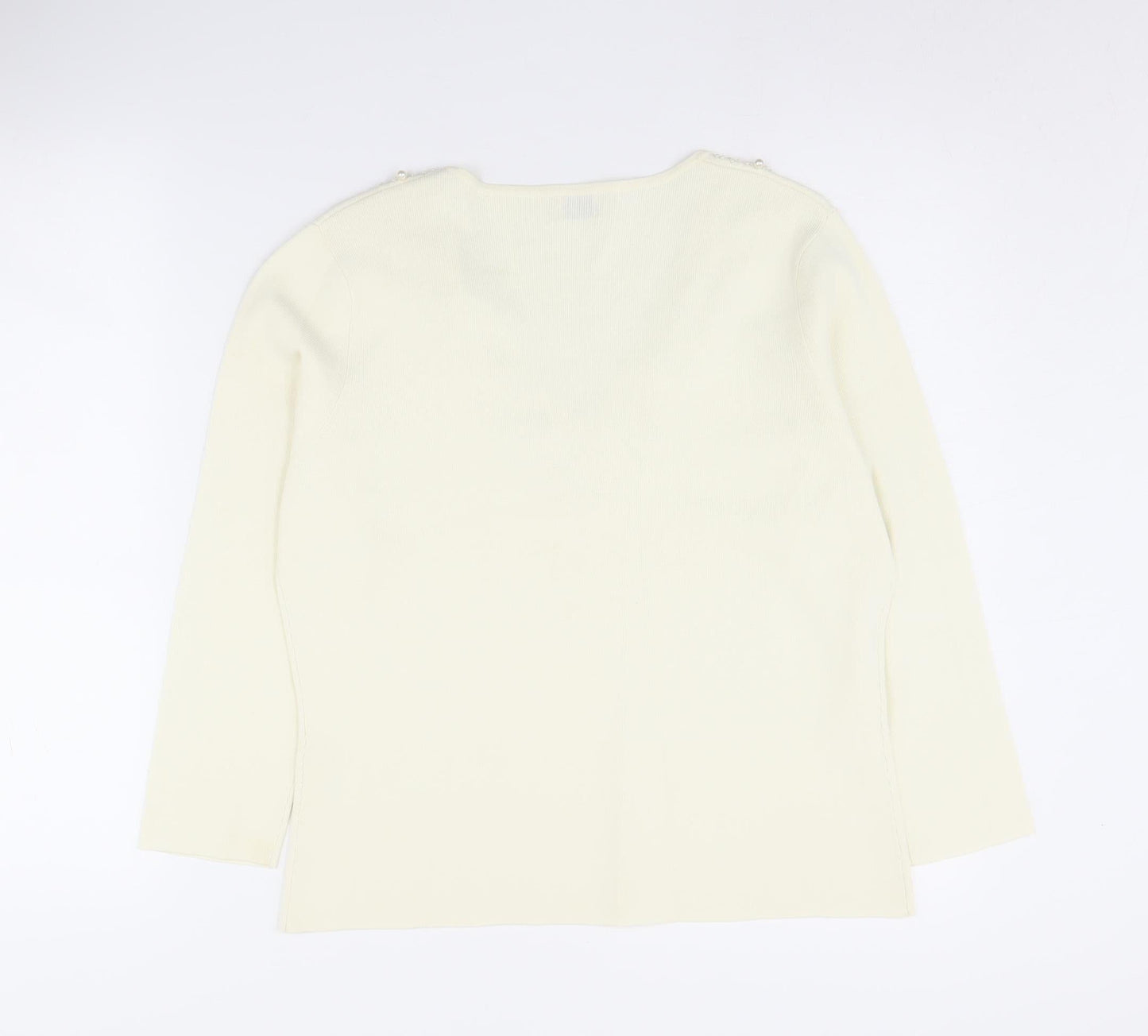 Viyella Women's Ivory Knit Pullover Jumper Size L