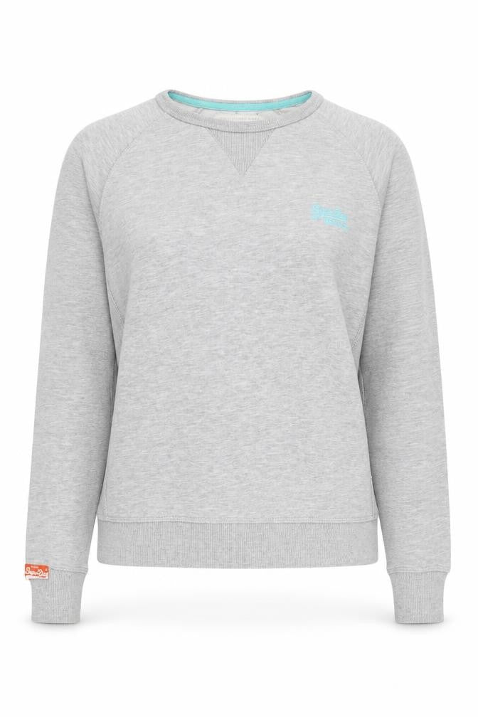 SuperDry Women’s Grey Pullover Sweatshirt - Small