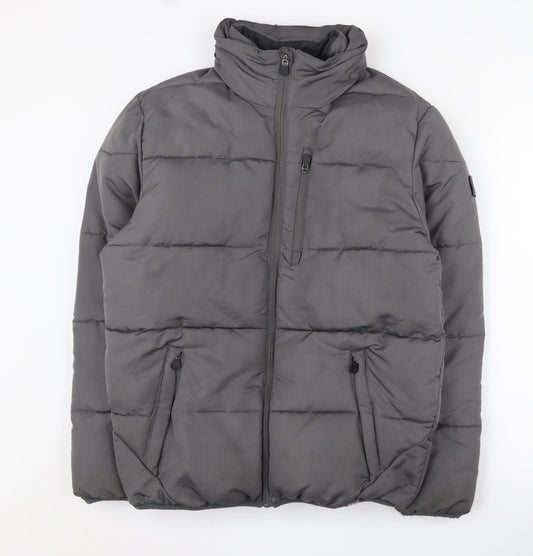 Everlast Men's Grey S Puffer Jacket