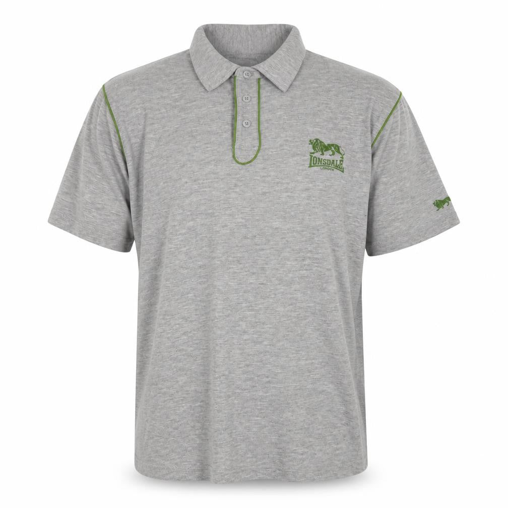 Lonsdale Men's Grey Polo Shirt - Size L - Casual Sporty