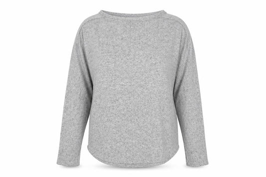 AUVETTE Women's Grey Long Sleeve Knit Top Size 16