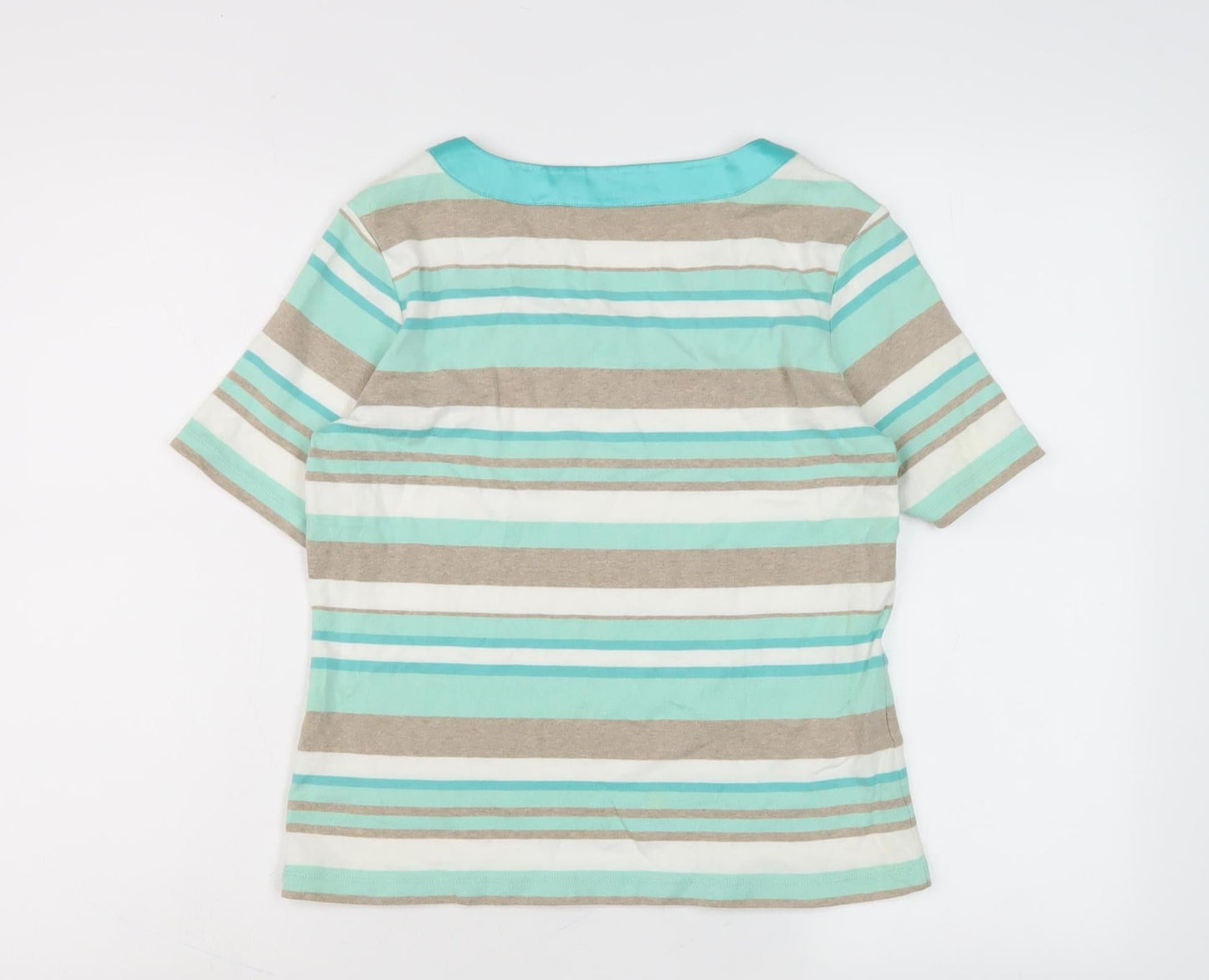 GC Petite Women’s Multicoloured Striped T-Shirt, S