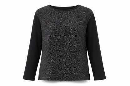 Isle Collection Women's Black Long Sleeve Top S