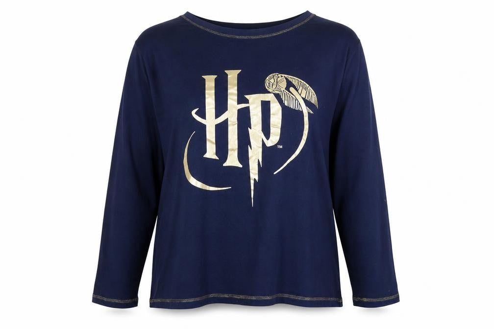 Harry Potter Unisex Blue T-Shirt XL Long Sleeve Casual
