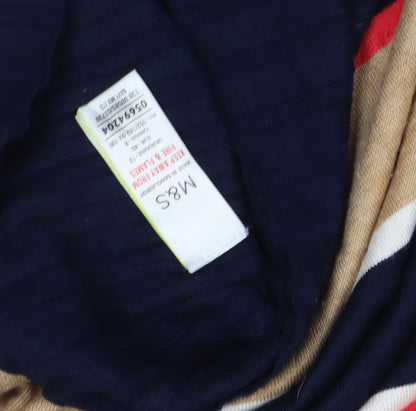 Marks & Spencer Women's Multicoloured Striped Pullover Jumper Size 12