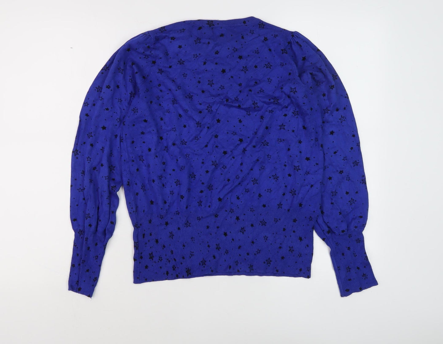Marks and Spencer Women's Blue Star Knit Jumper, Size M