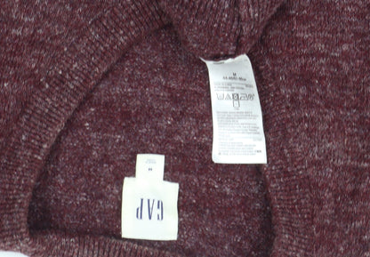 Gap Men's Red Wool Blend Pullover Jumper M