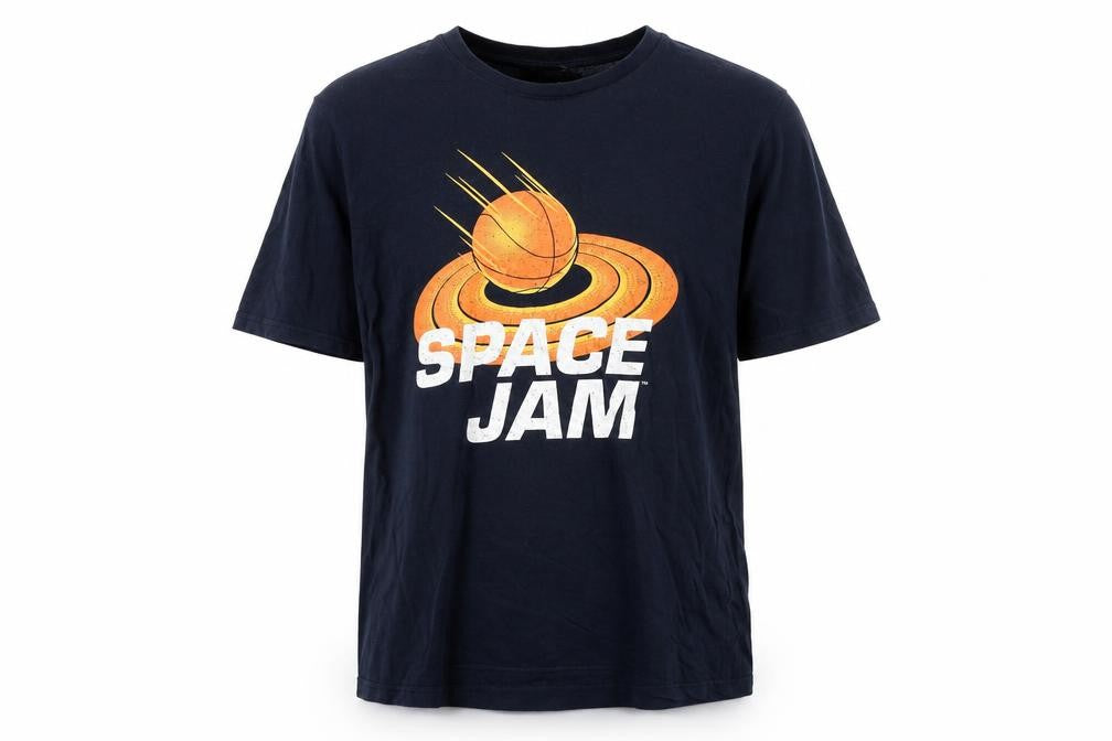 George Men's XL Blue Space Jam T-Shirt, Movie Graphic