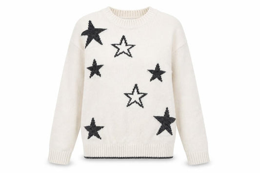 Marks & Spencer Women's Ivory Star Jumper XS