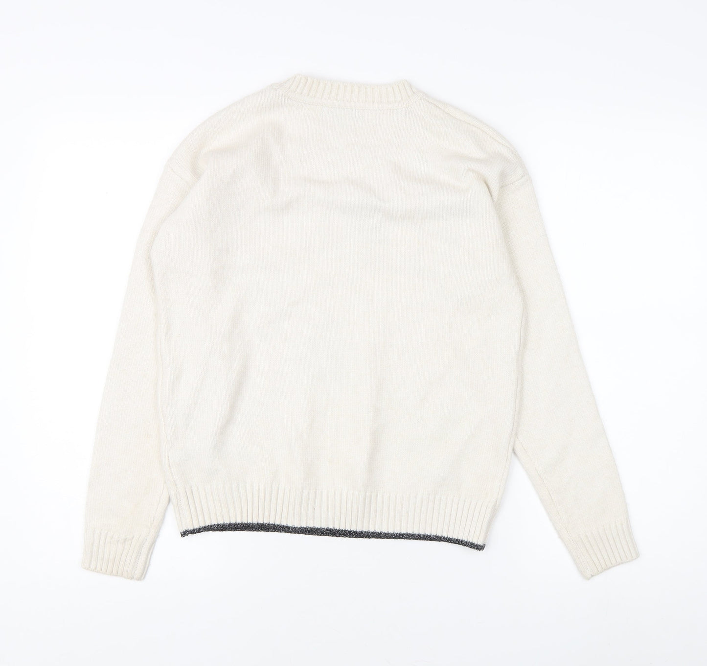 Marks and Spencer Women's Ivory Star Jumper XS