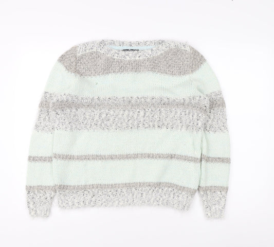 Debenhams Women's Multicoloured Striped Jumper Size 14
