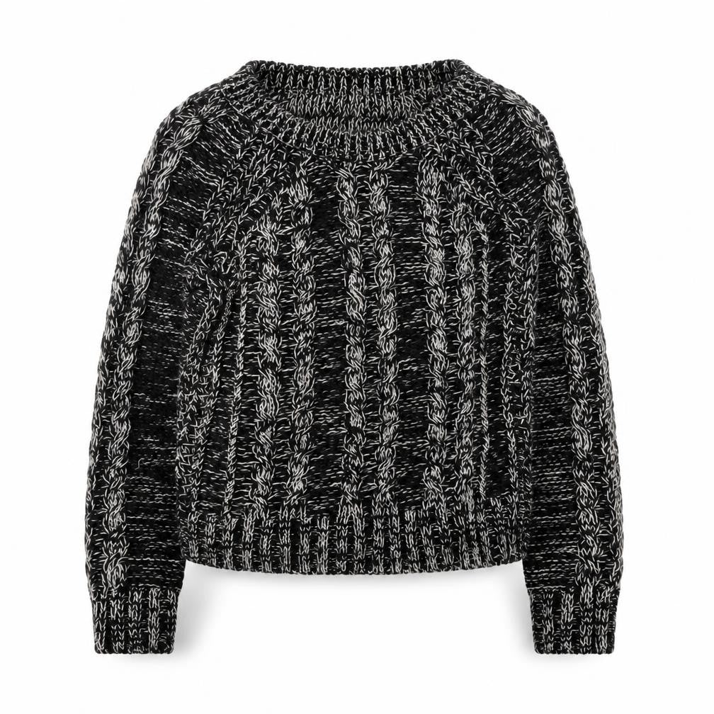 GAP Women's Black Cable-Knit Pullover Jumper XS