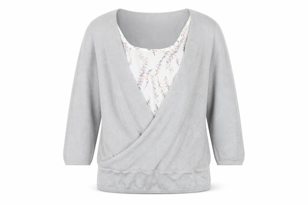 Marks & Spencer Women’s Grey Wrap Jumper Size 12
