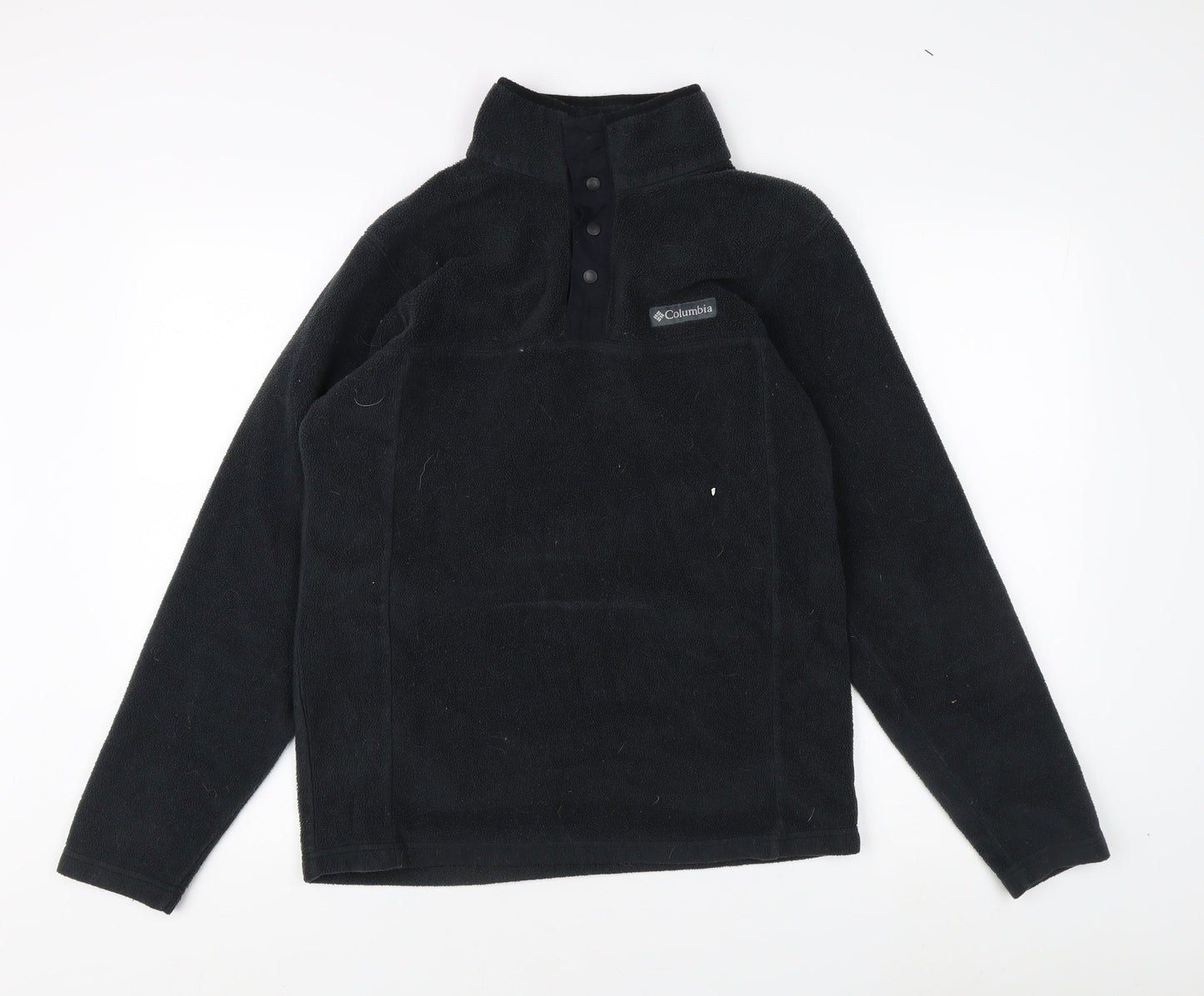 Columbia Men's Black Fleece Henley Sweatshirt S