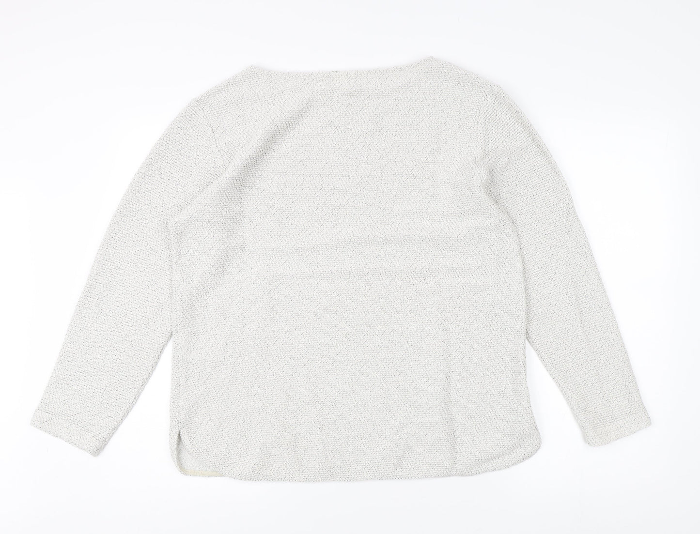 H&M Women's Ivory L Pullover Crew Neck Jumper