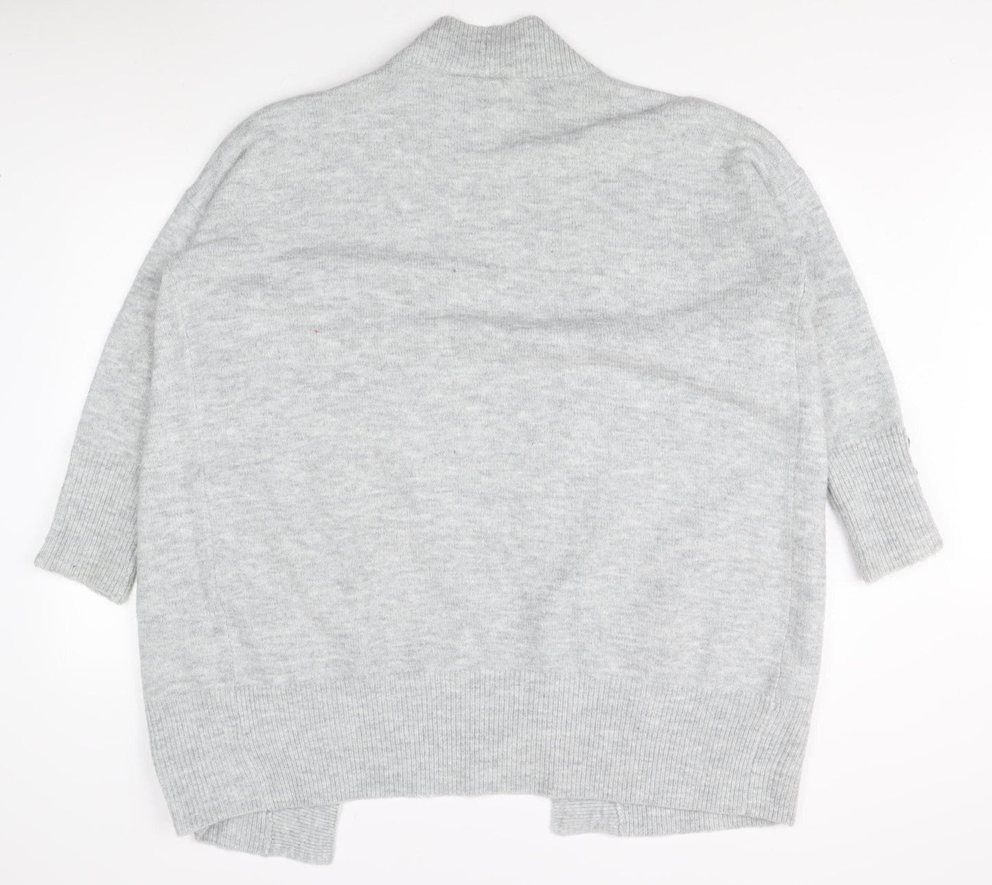 Wallis Women’s Grey Open Front Cardigan M Elegant Knitwear