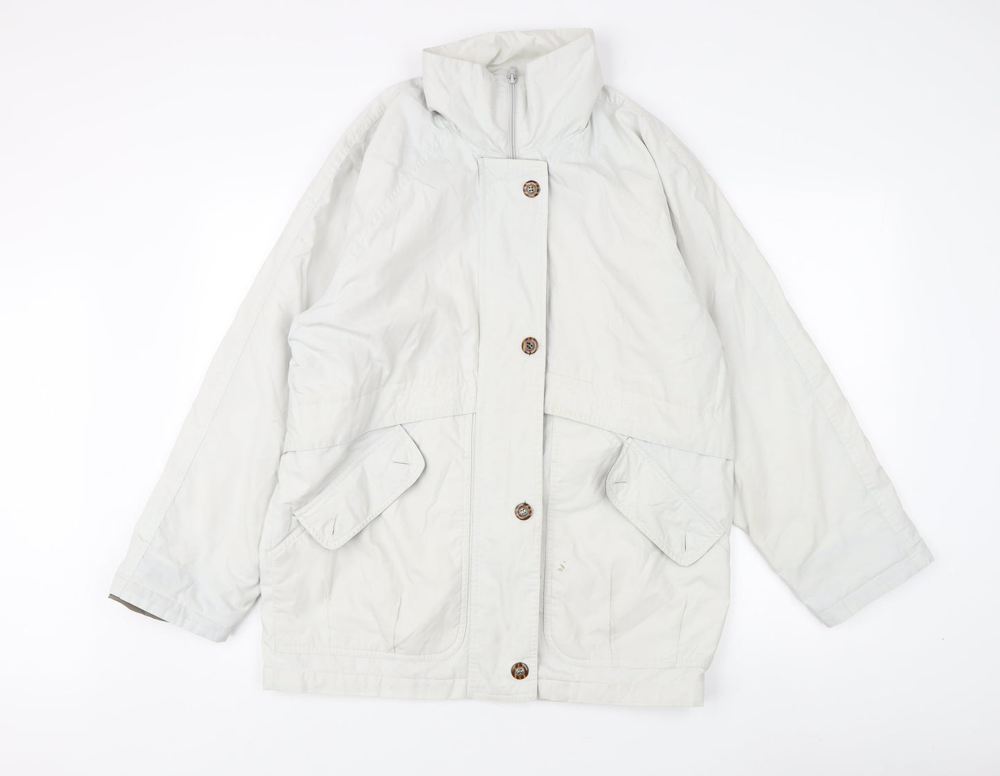 Nuage Women's White Mid-Length Jacket Size 10