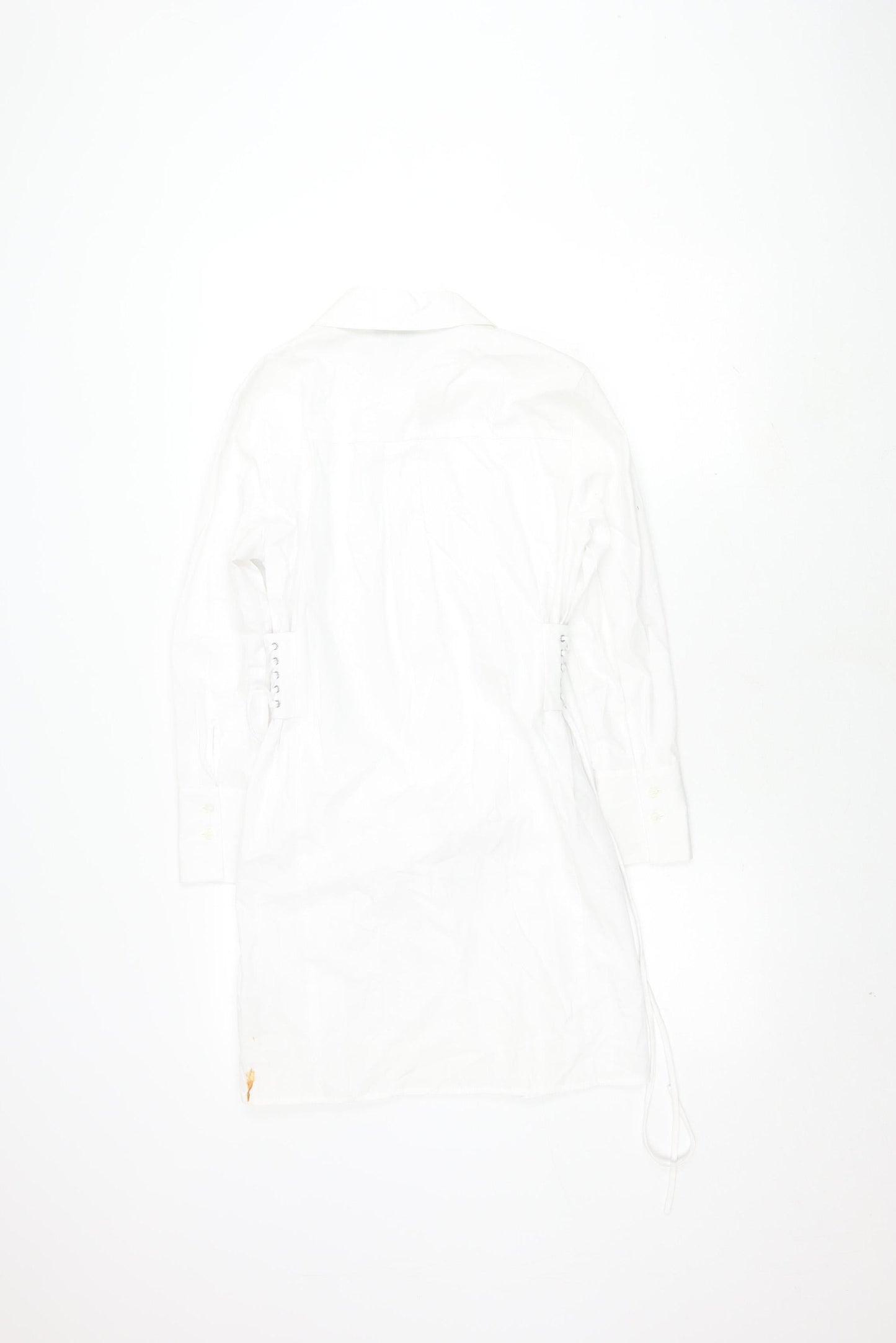 Topshop Women White Cotton Dress - Size 6