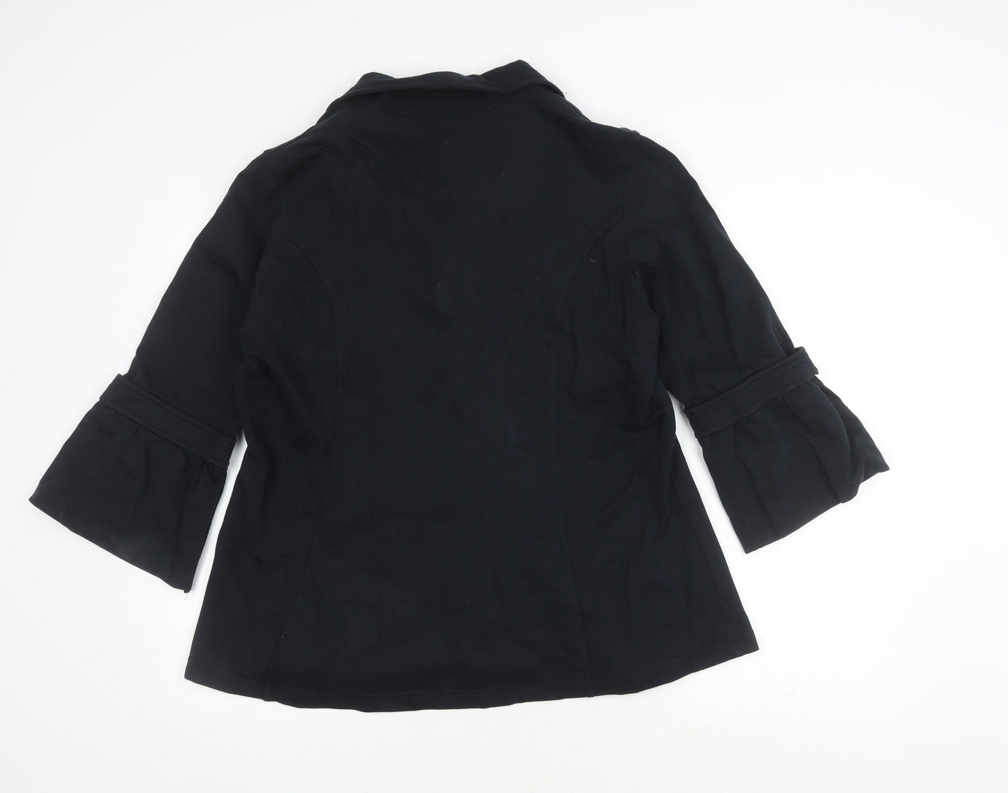 Mi Fresia Women's Black Buttoned Jacket XL