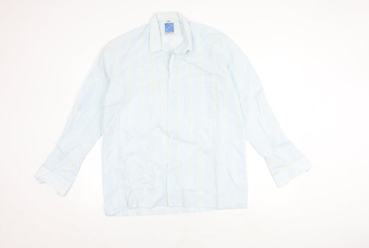 Henley Men's Multicoloured Casual Striped Long Sleeve Shirt