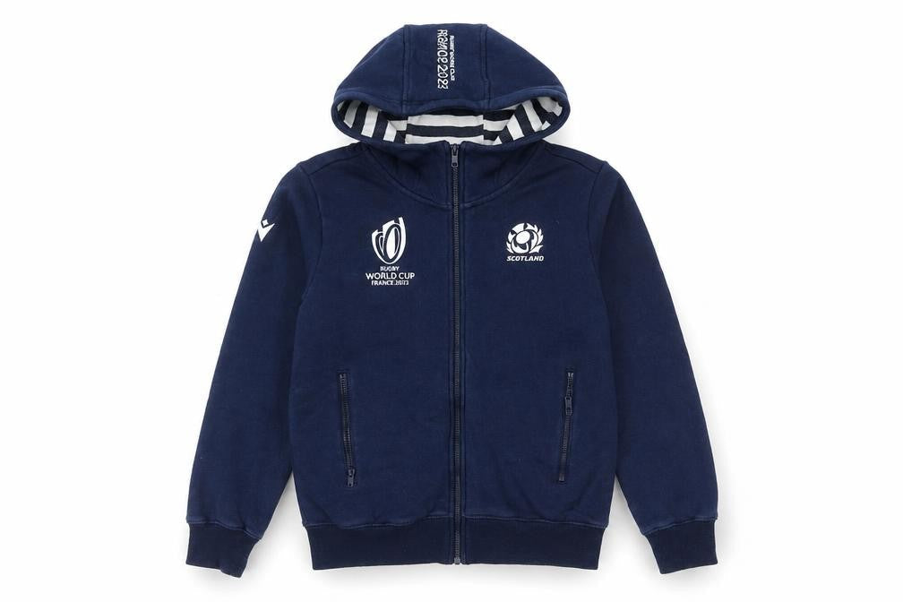 Boys Blue Rugby World Cup Jacket M - Hooded Full Zip