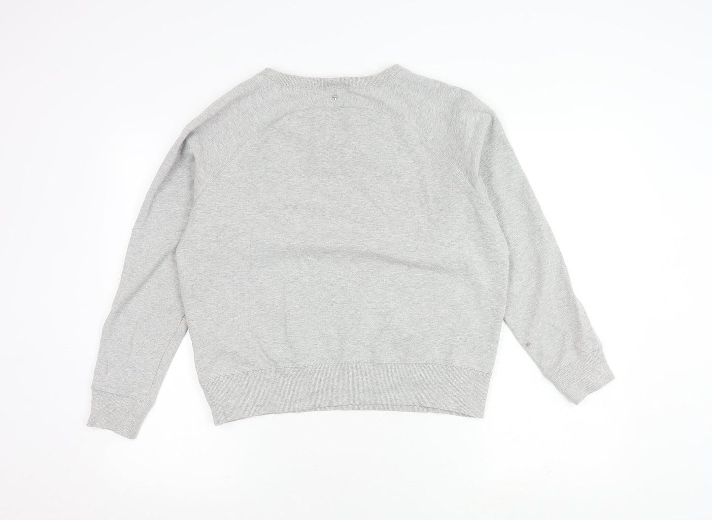 Diesel Women's Grey Logo Pullover Sweatshirt S