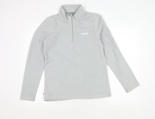 Regatta Women's Grey Full Zip Fleece Sweatshirt Size 10