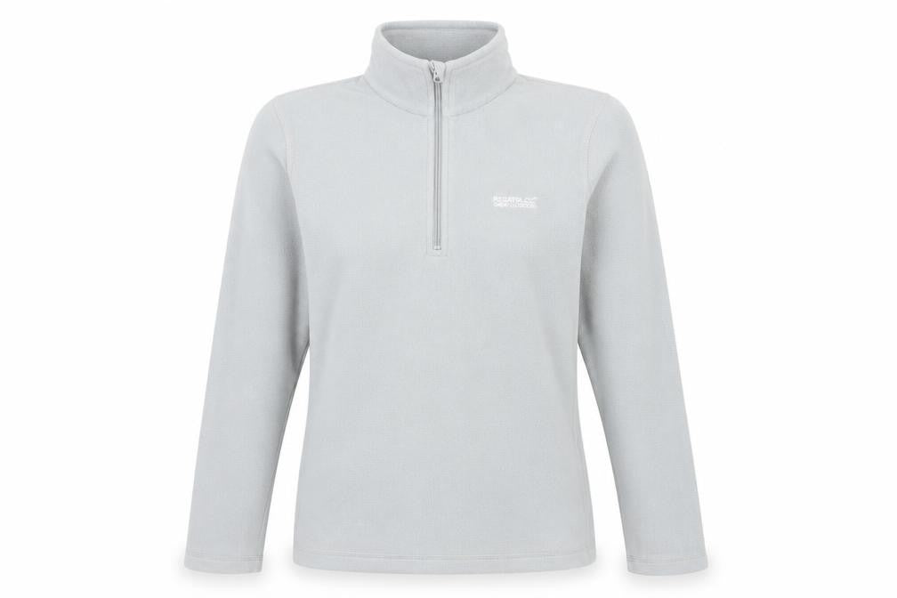 Regatta Women's Grey Full Zip Fleece Sweatshirt Size 10