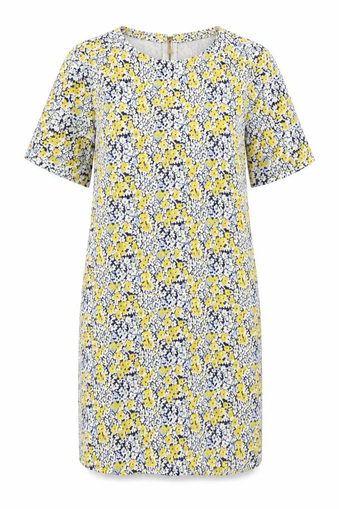 Warehouse Women's Floral Shift Dress Size 10 - Multicoloured