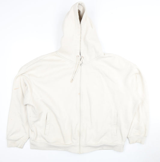 USAPRO Women's Beige XL Zip Hoodie