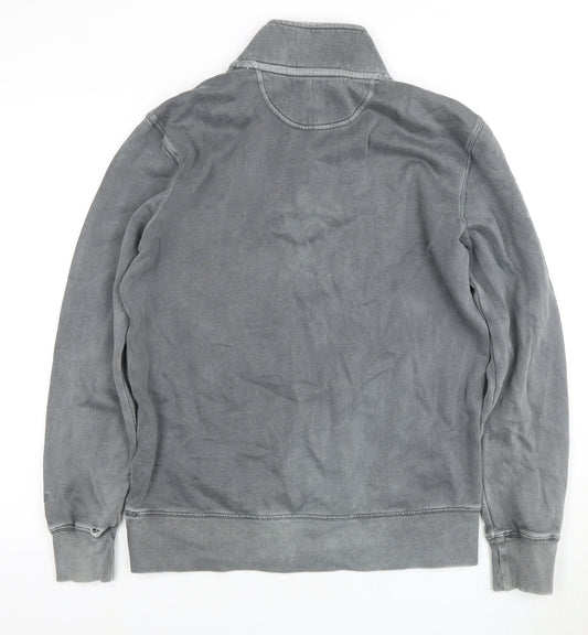 American Eagle Mens XS Grey 1/4 Zip Sweatshirt